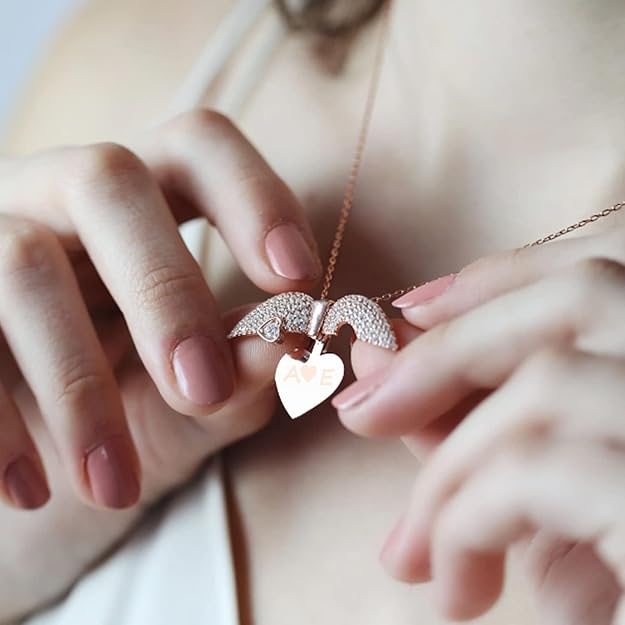 Personalized Engraved Heart Necklace, Openable Heart Necklace