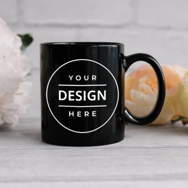 CUSTOMISE BLACK MUG