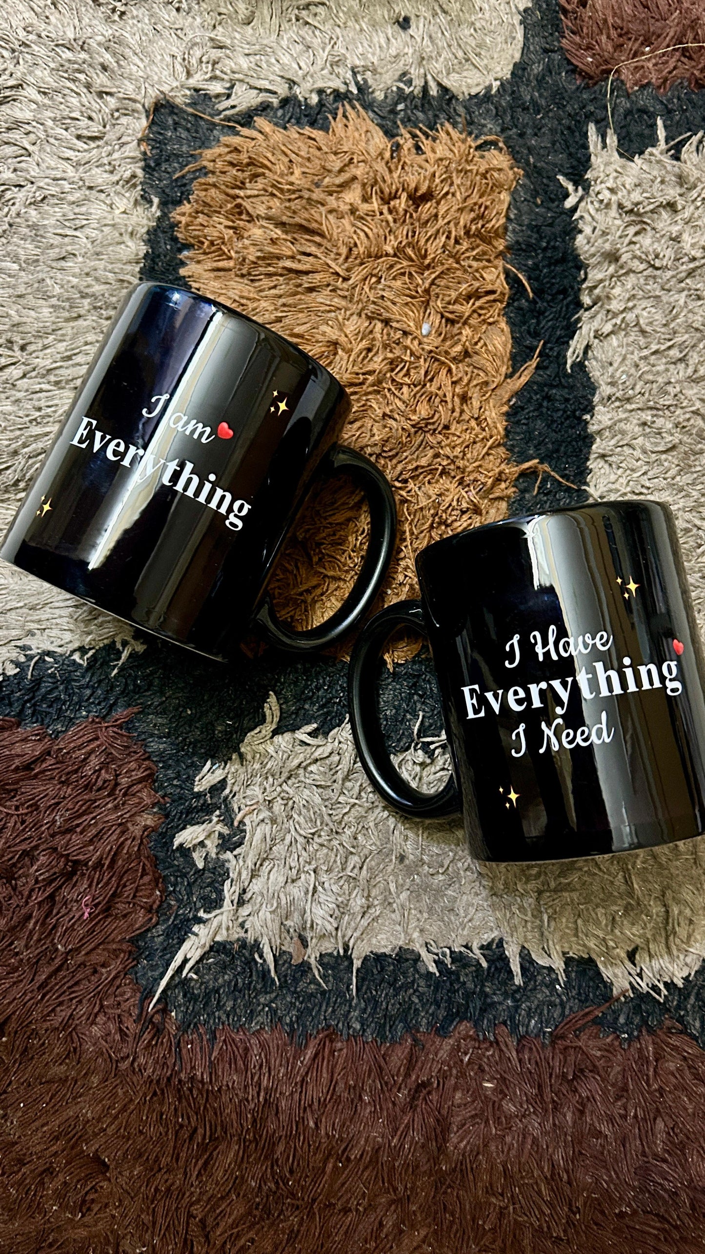 CUSTOMISE COUPLE BLACK MUGS