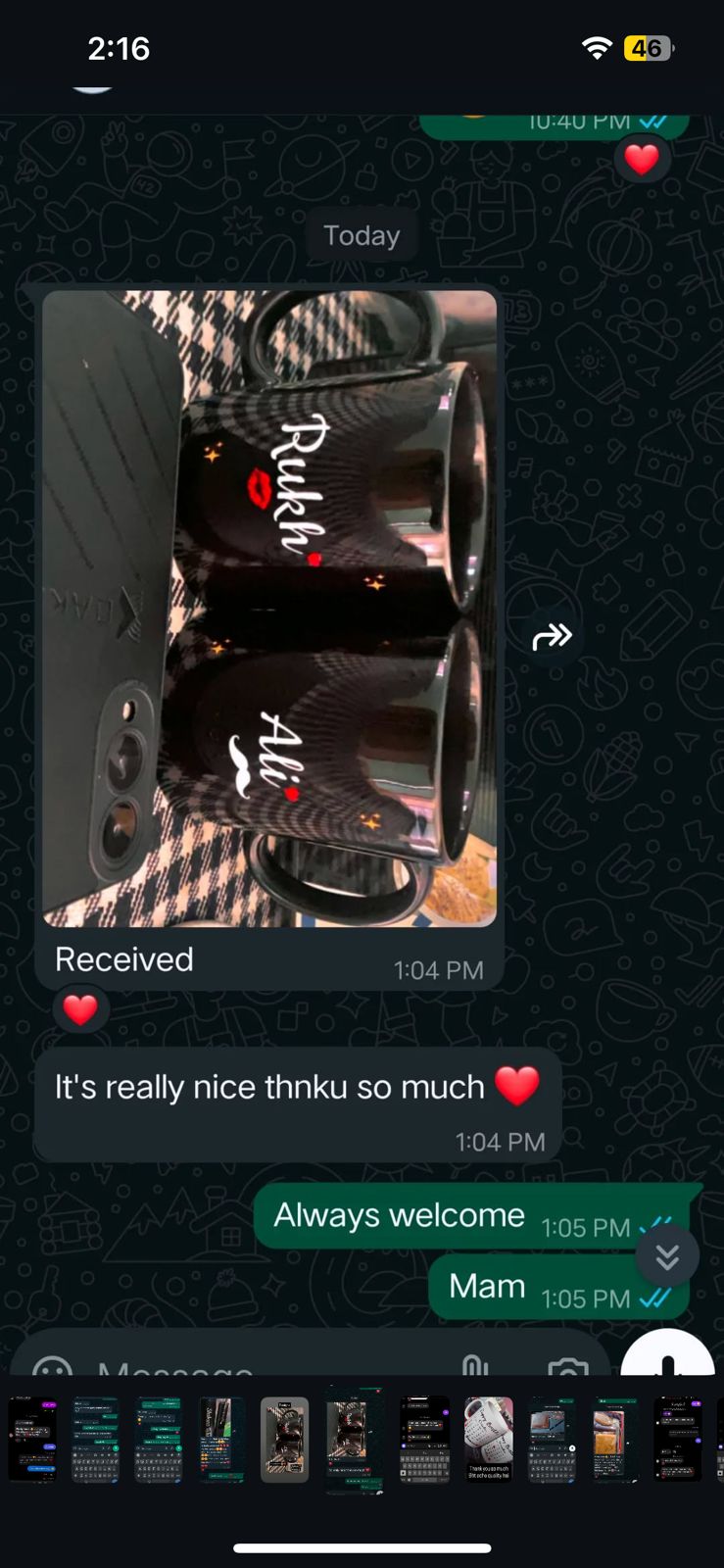 CUSTOMISE COUPLE BLACK MUGS