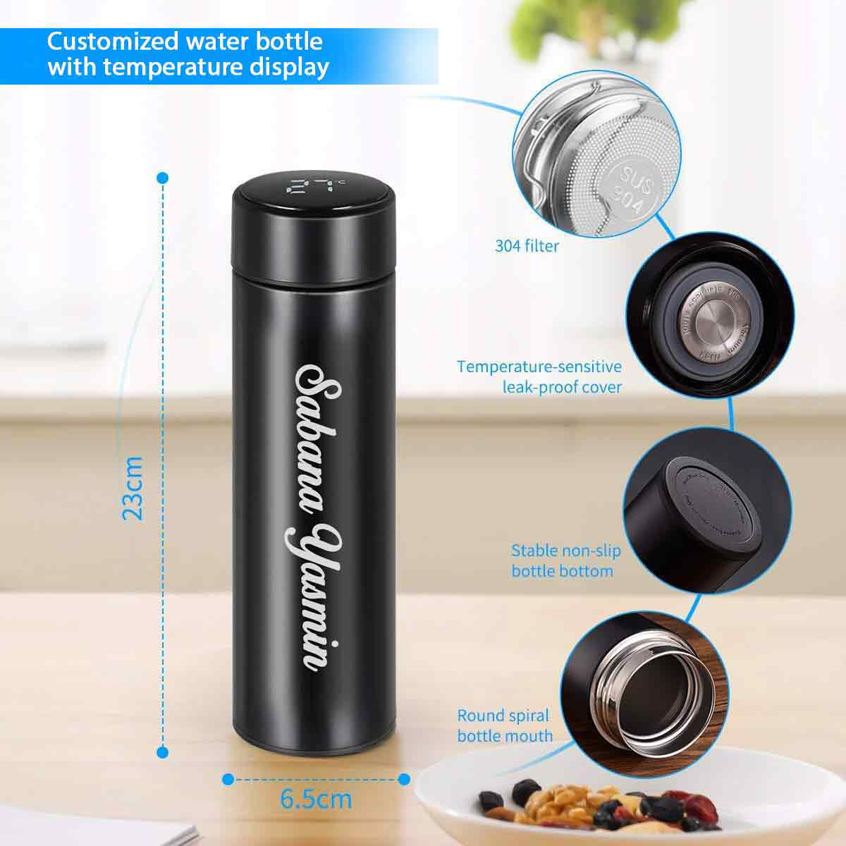 CUSTOMISE TEMPERATURE BOTTLE (FREE DELIVERY)