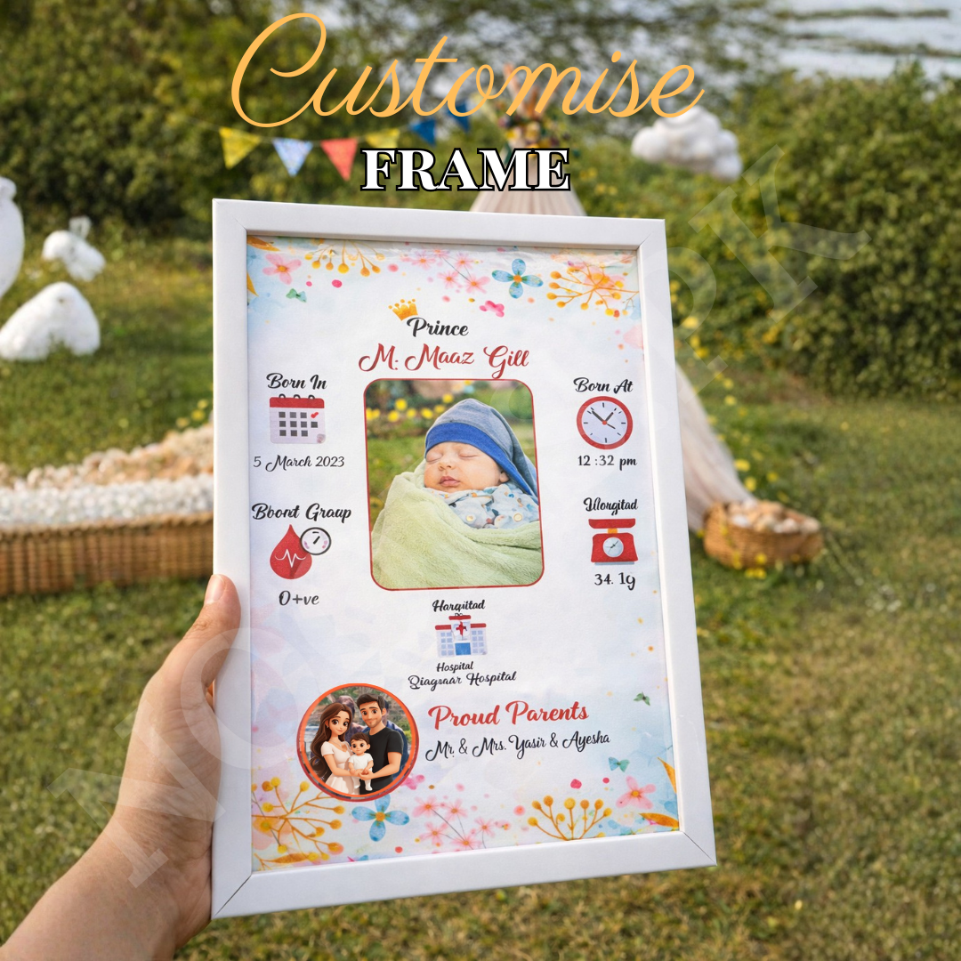 CUSTOM NEW BORN FRAME