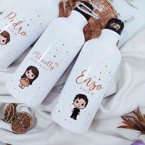 CUSTOMISE WHITE BOTTLE  (600ML)