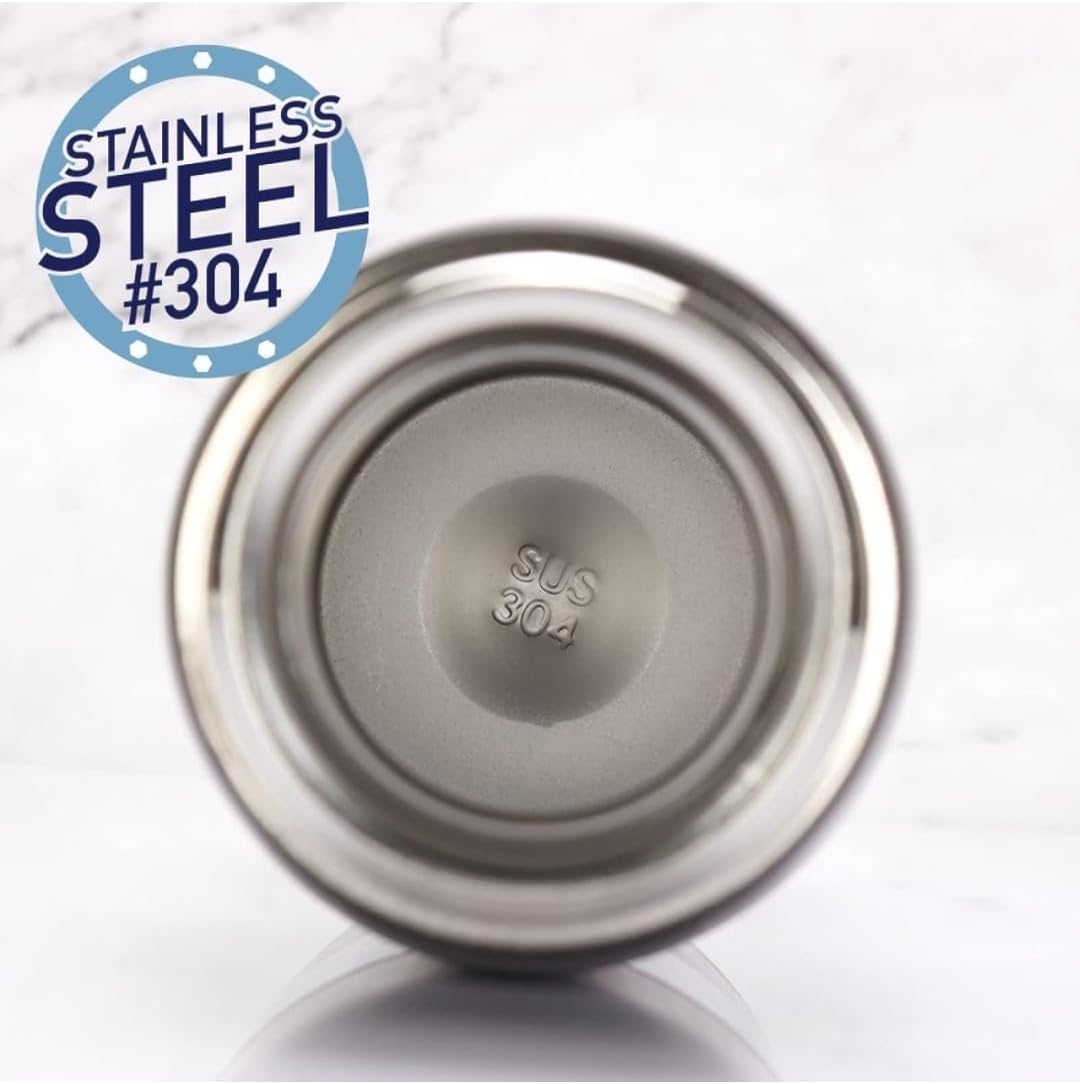 Personlized Water Bottle with Portable Lid Metal Thermos Vacuum Insulated Stainless Steel