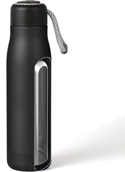 Personlized Water Bottle with Portable Lid Metal Thermos Vacuum Insulated Stainless Steel