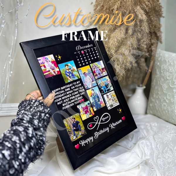 CUSTOM BIRTHDAY FRAME