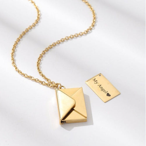PERSONALIZ ENVELOP NECKLACE