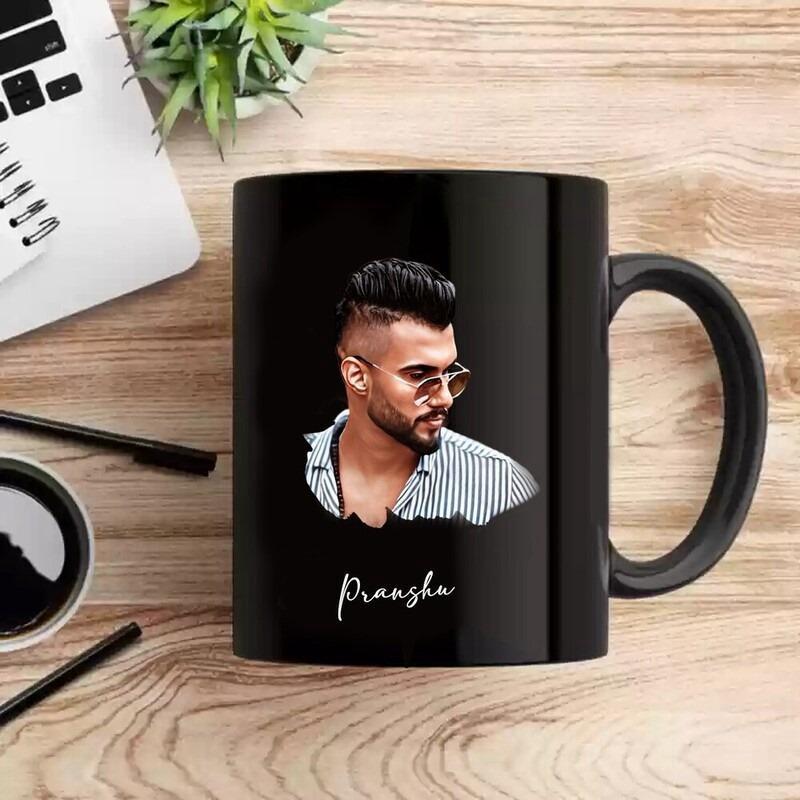CUSTOMISE BLACK MUG