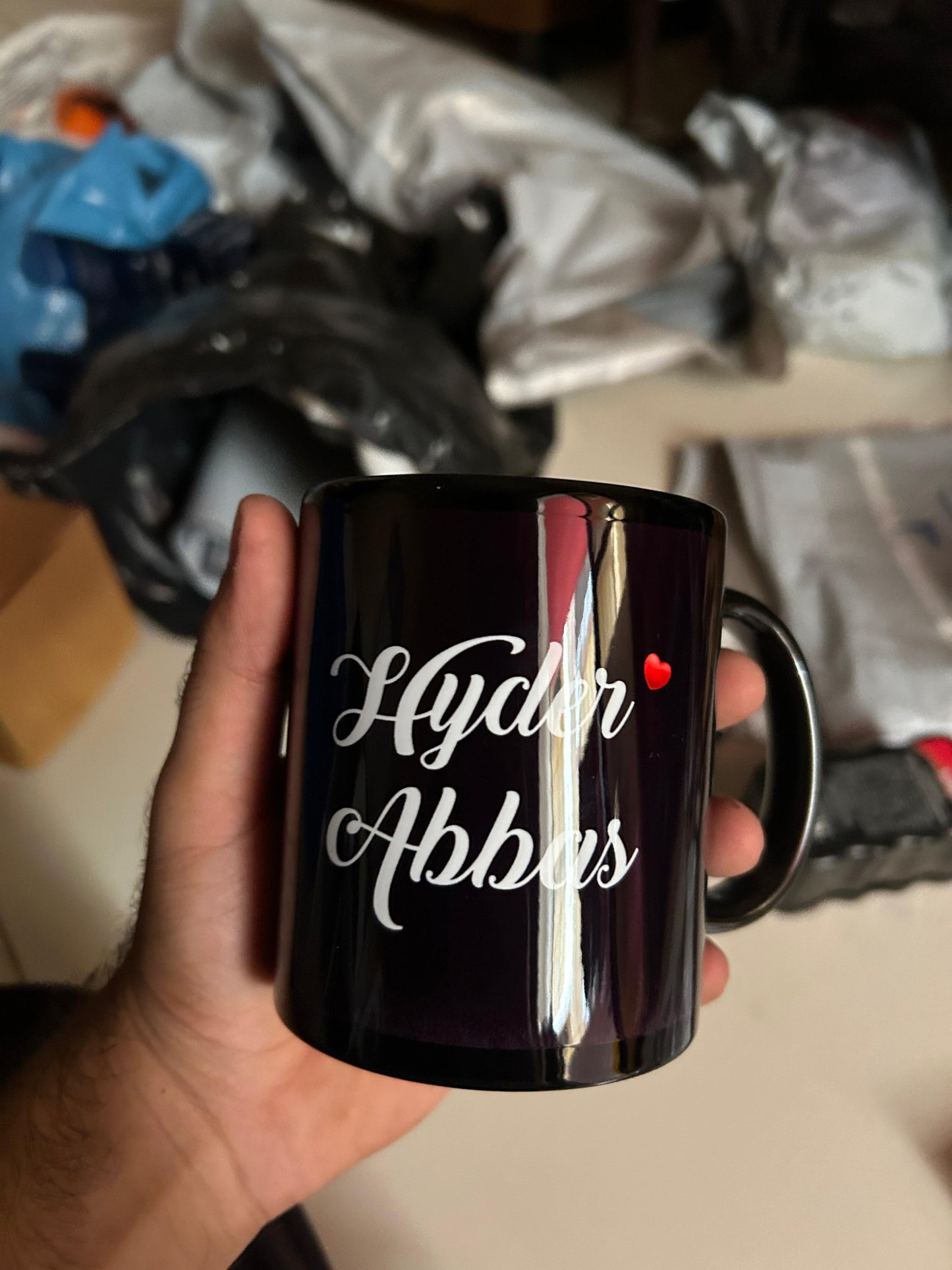 CUSTOMISE BLACK MUG