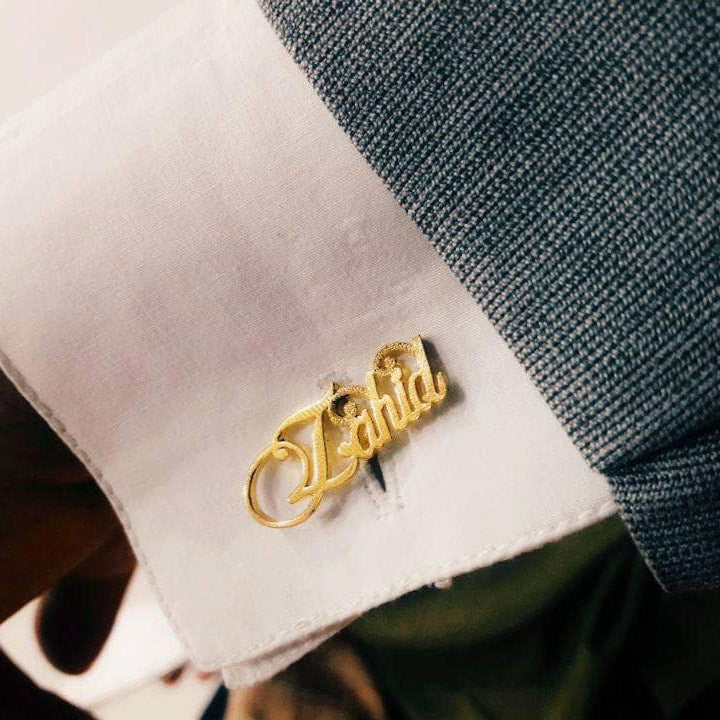 CUSTOMISE NAME CUFFLINKS