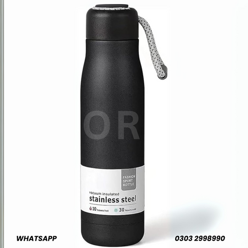 Personlized Water Bottle with Portable Lid Metal Thermos Vacuum Insulated Stainless Steel