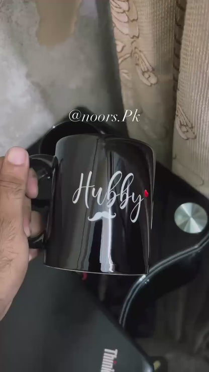 CUSTOMISE COUPLE BLACK MUGS